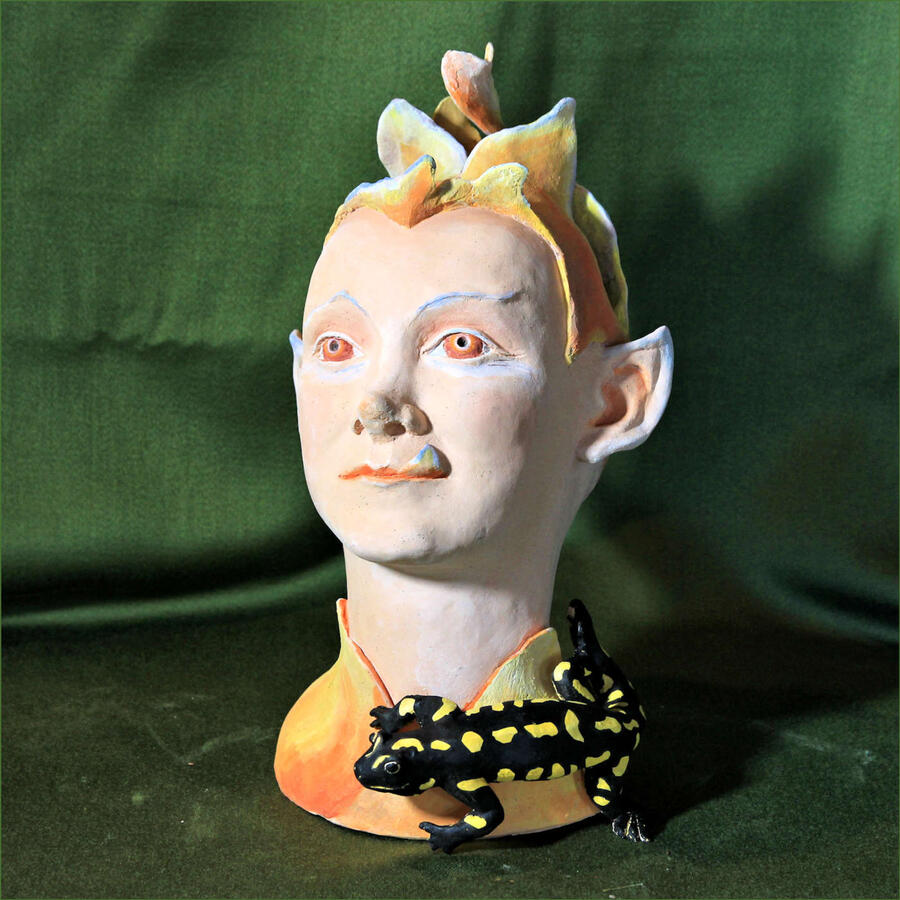 Portrait - Feuergeist - Keramik